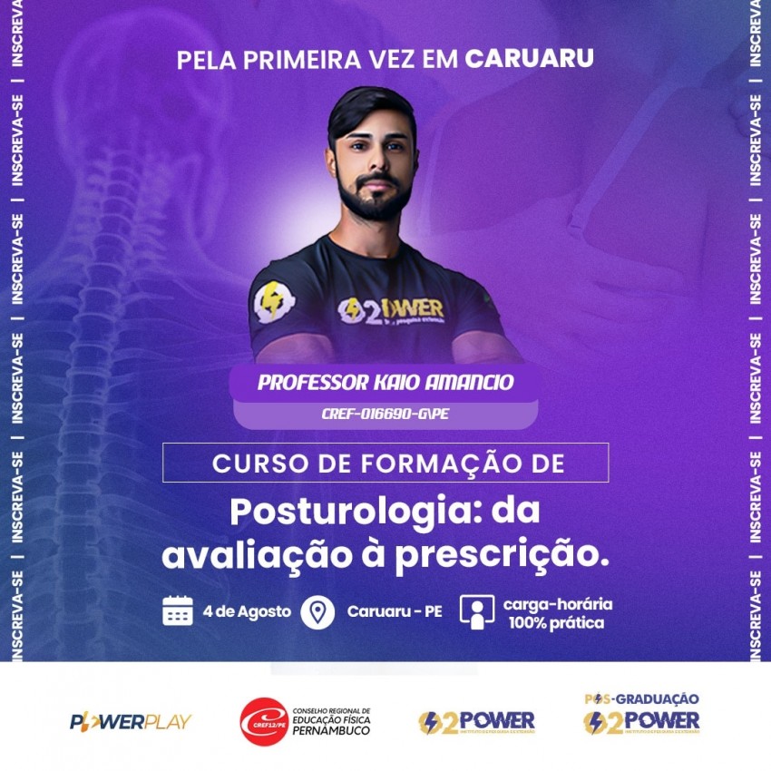 POSTUROLOGIA: DA AVALIAO  PRESCRIO - caruaru